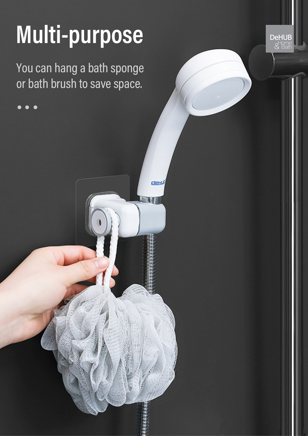 KOREA DeHUB Vacuum Pad Shower Head Holder-7